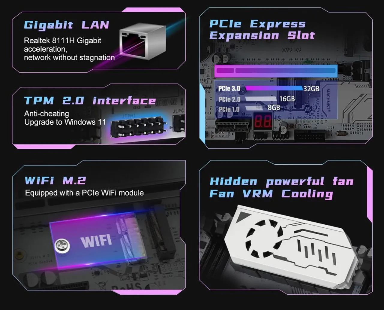 Placa Mãe X99 Machinist K9 DDR4 - Foto 5