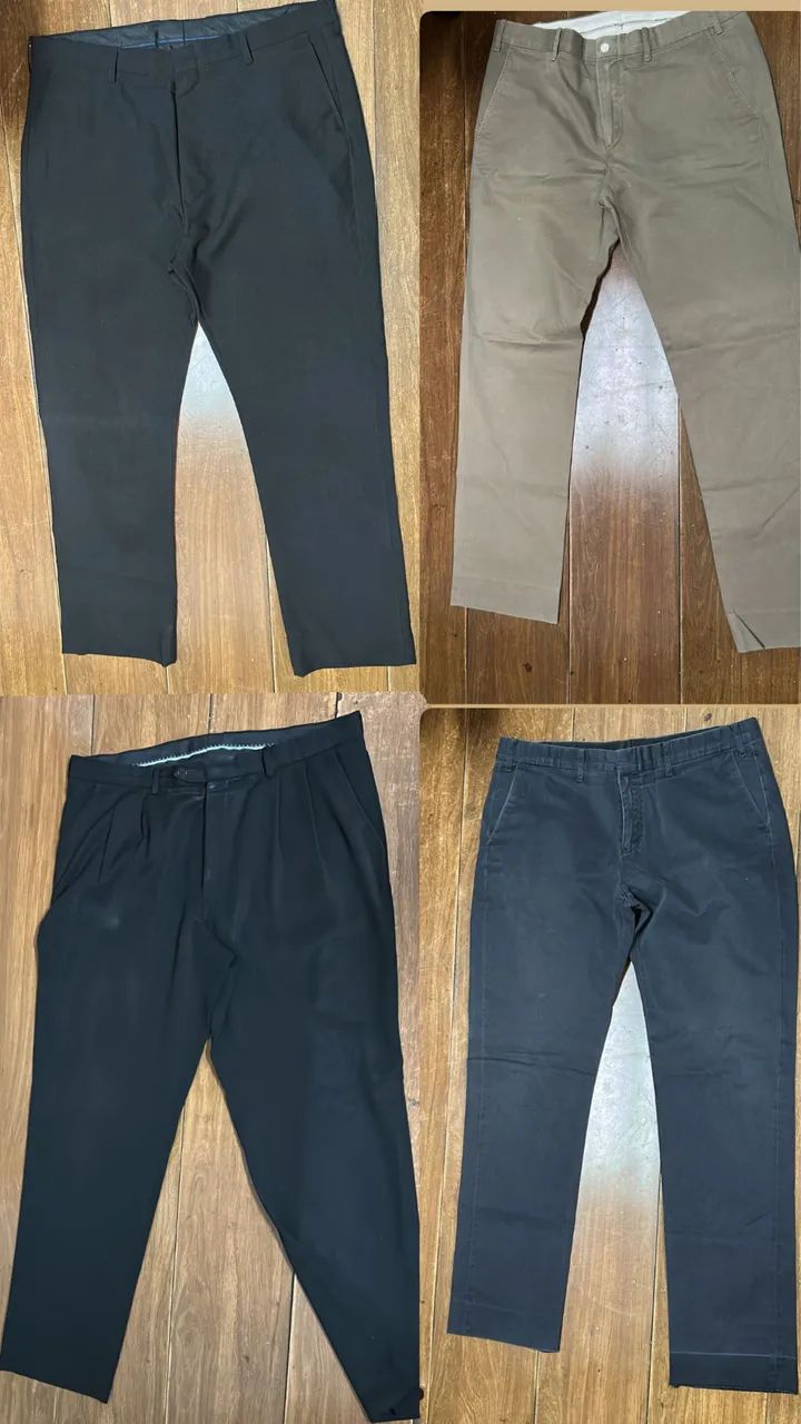 Roupas masculinas camisetas e calças G e XG 46 e 48