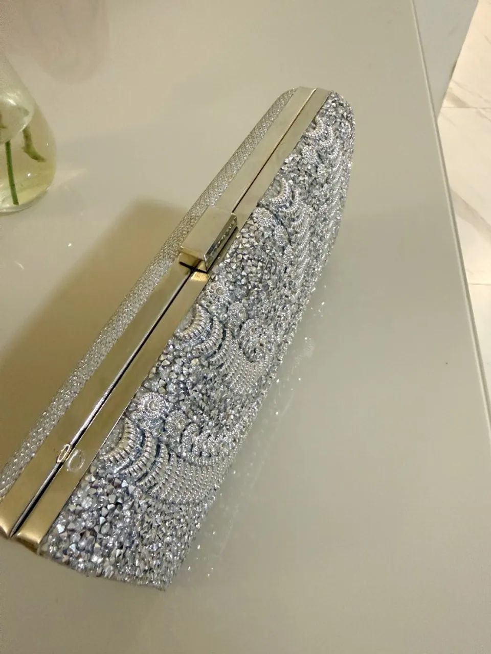 Clutch Festa Bolsa Prata - Foto 2