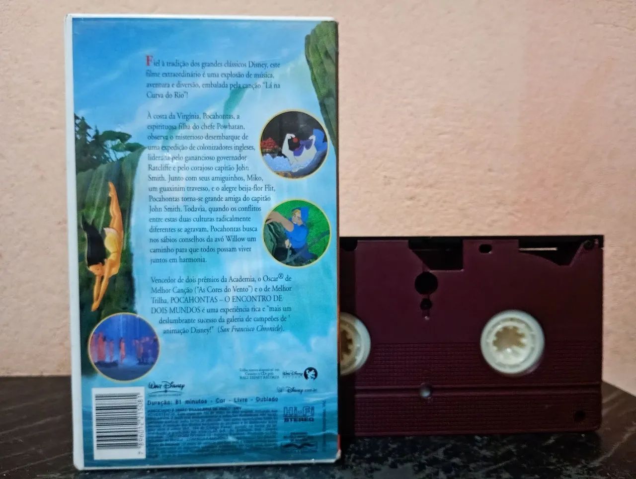 VHS CLÁSSICO DISNEY POCAHONTAS (DUBLADOS)  - Foto 3