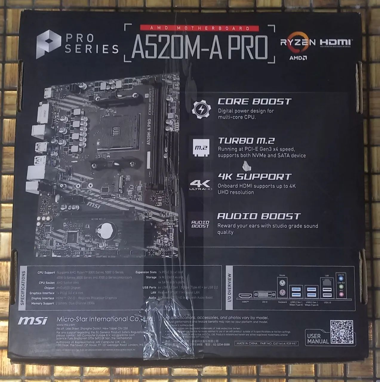 Placa mãe MSI A520M-A PRO Am4 - Foto 2