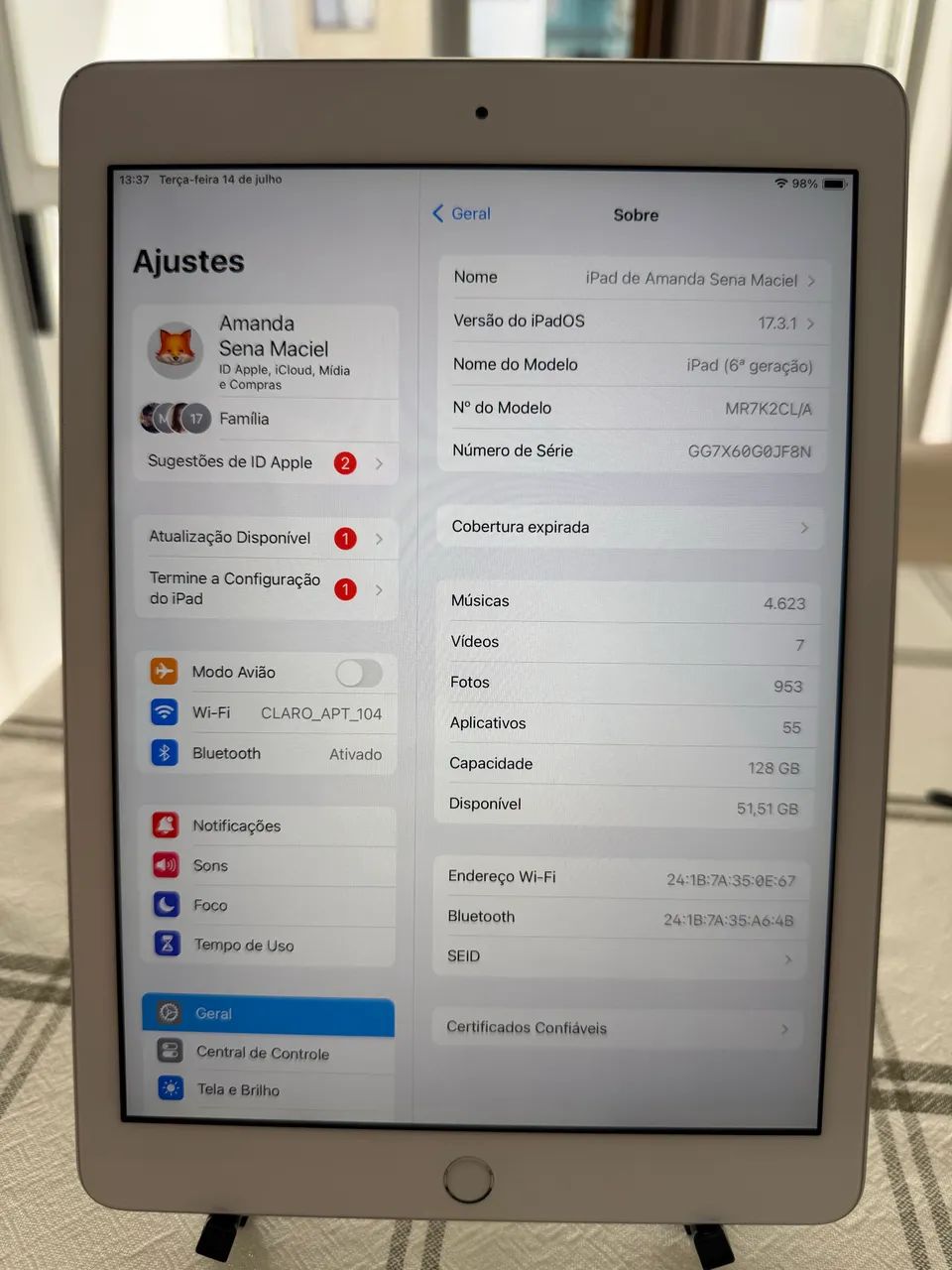 iPad 6 Prata de 128Gb - Foto 3