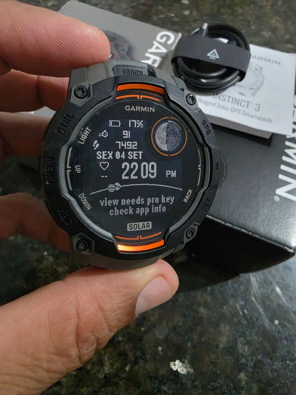 Relógio Garmin instinct 3 Solar - Foto 3