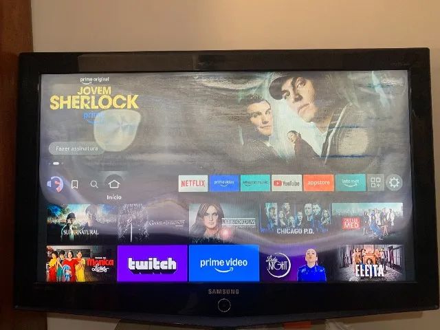 TV LCD 40 polegadas Samsung modelo LN40R71BAX com defeito na tela - Foto 3