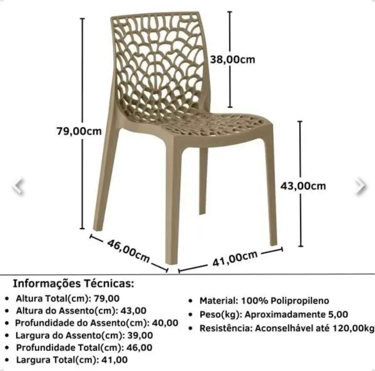 Conjunto - 4 cadeiras  - Foto 5