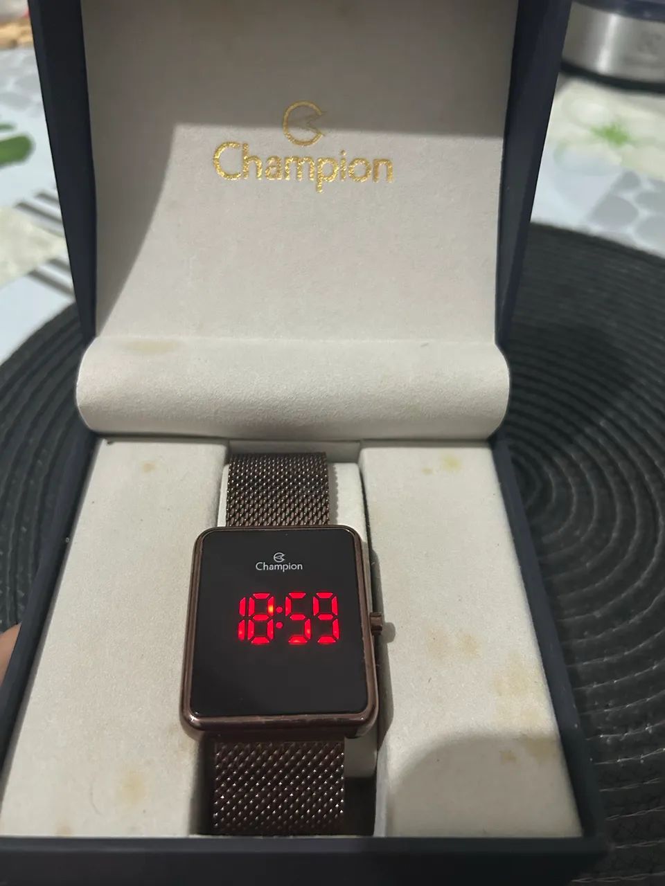 Relógio digital champion
