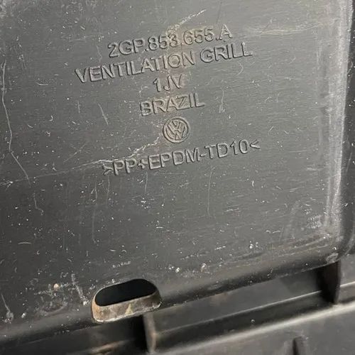 Moldura Guia Painel Frontal Superior T-cross 20/24 Original Preto