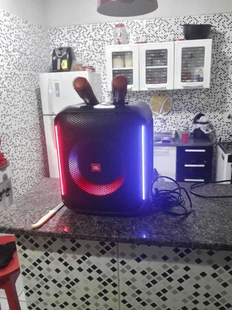 Caixa JBL original Pathbox core 2microfone  - Foto 5