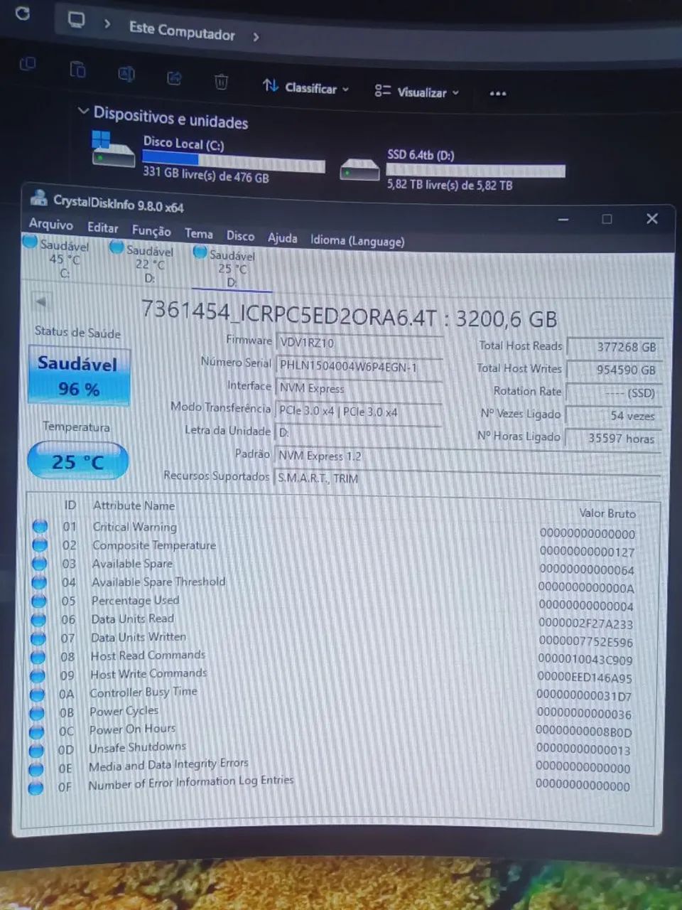 SSD nvme 6tb Intel DC P4618 - Foto 5