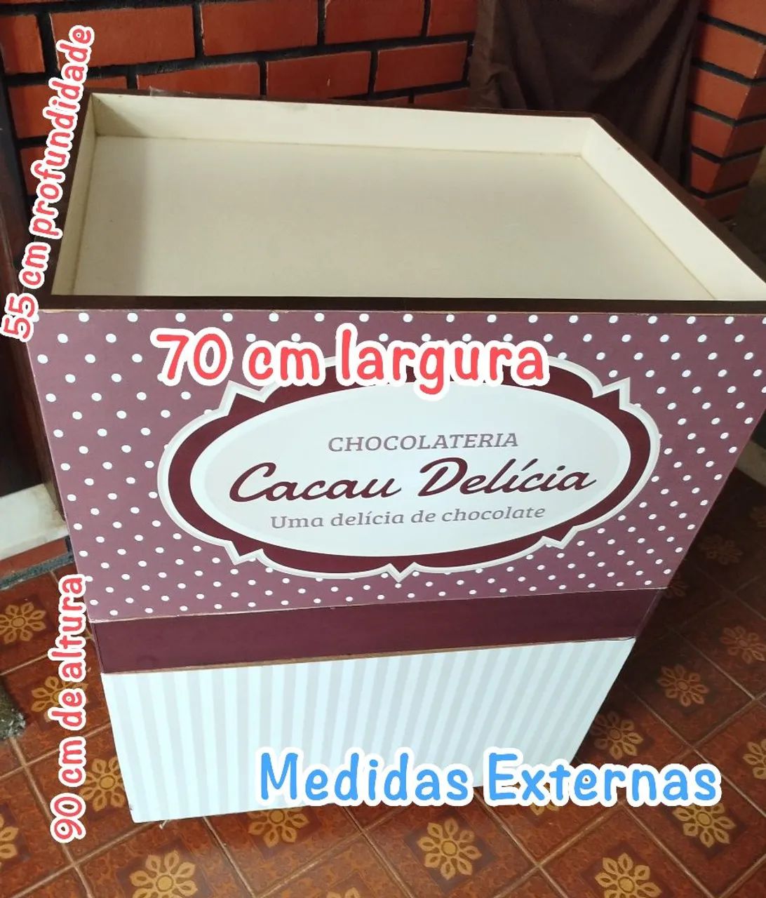 Carrinho em MDF para Estacões em Festas ou Eventos - Foto 2