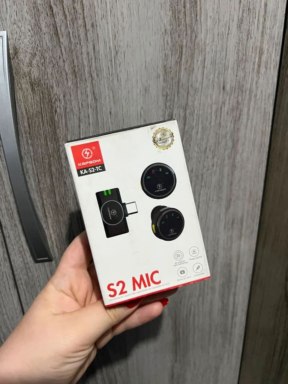 Microfone de lapela 