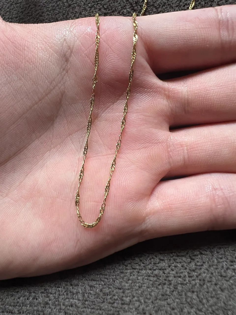 18k　13g   60cm Cordão Corrente Masculina Grosso Ouro 18k 60cm | Parcelamento sem
