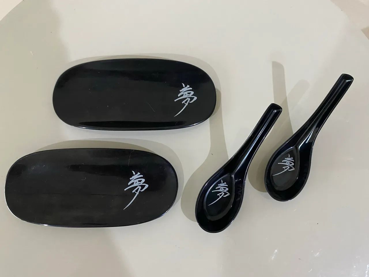 2 bases para hashi + 2 colheres finger food - coleção by kenzo takada - Foto 2