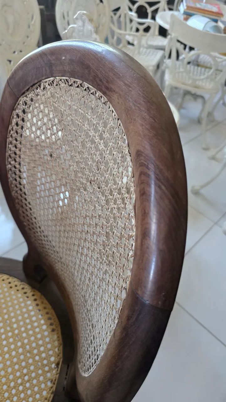 Mesa Antiga em Jacarandá com 6 cadeiras - Foto 4