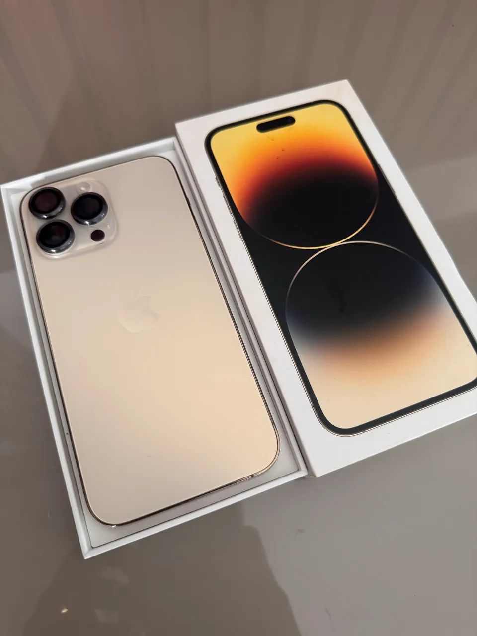 Iphone 14 Pro Max 256gb Gold Impecável - Celulares e Smartphones