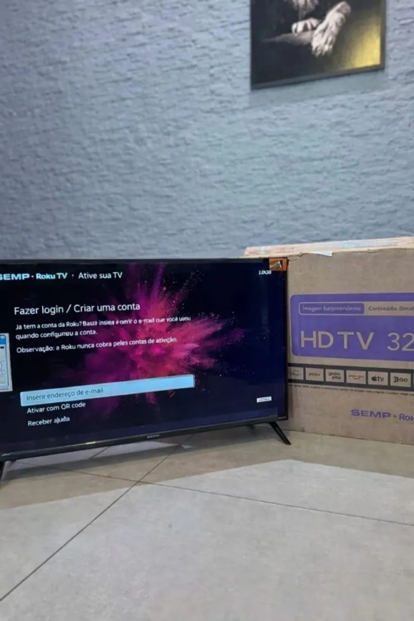 Smart tv 32 Semi Nova no Plástico Faço entrega aceito cartão  - Foto 2