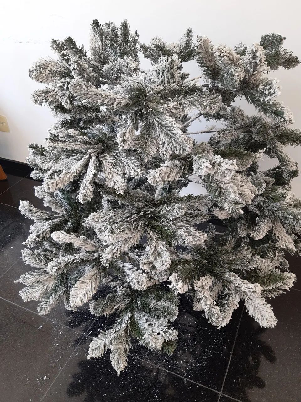 Árvore de Natal Nevada luxo  - Foto 3