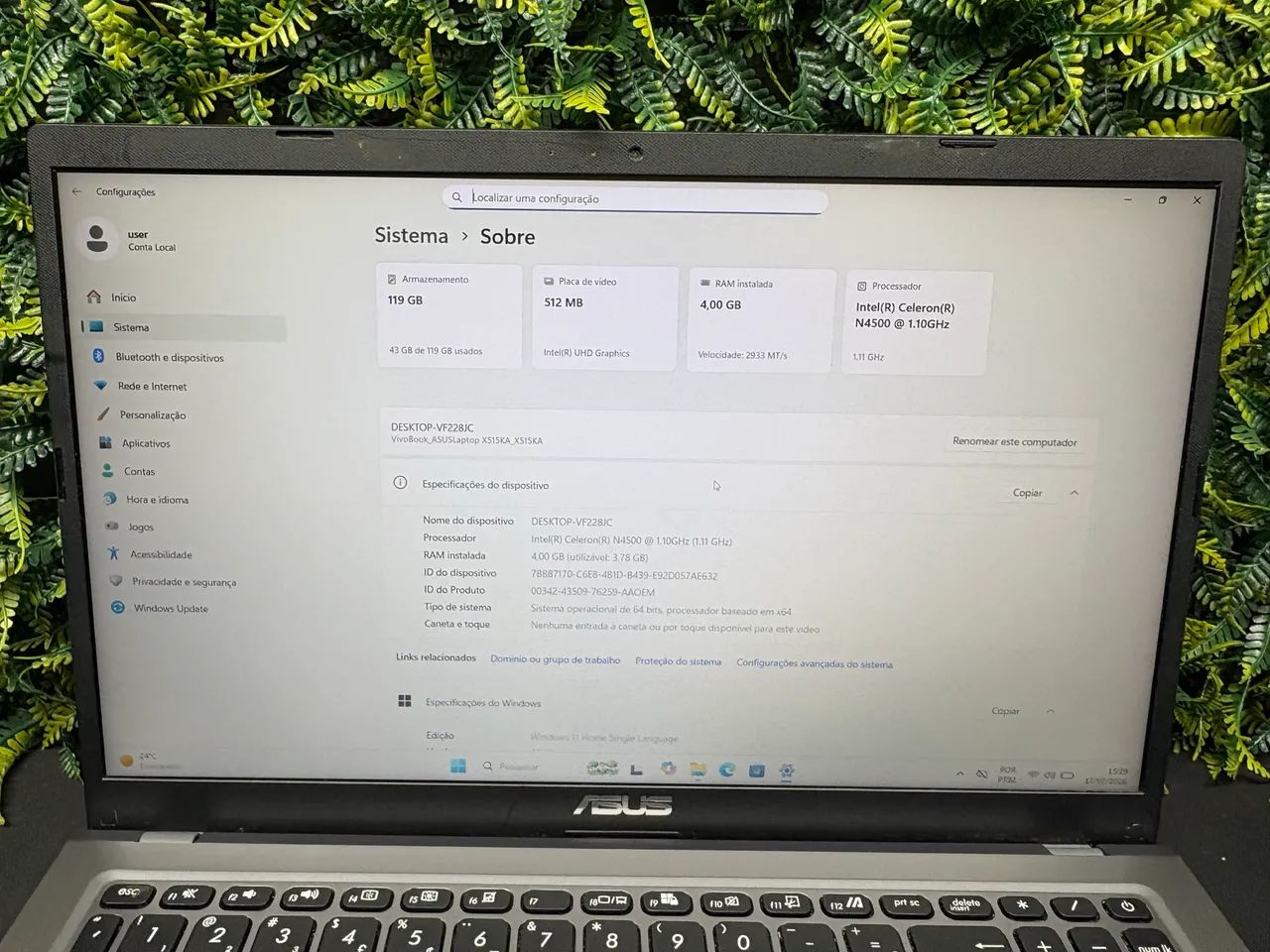 Notebook Asus x515 Intel  - Foto 4