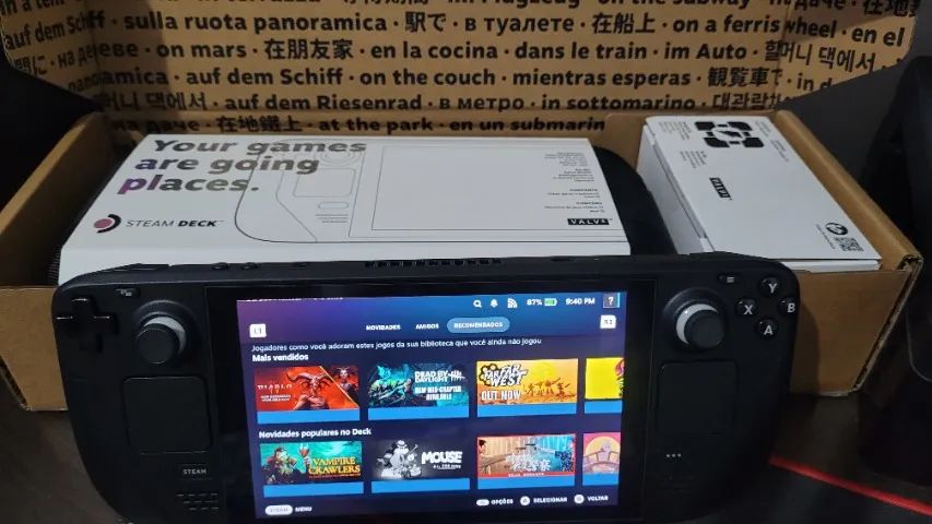 Steam Deck LCD 256GB - 5 meses de uso - perfeito. - Consoles de