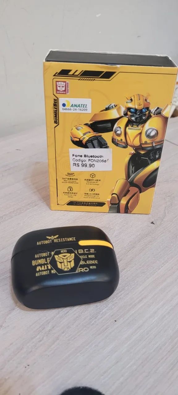 Fone Bluetooth Transformes Bumblebee TF-T05 - Foto 4
