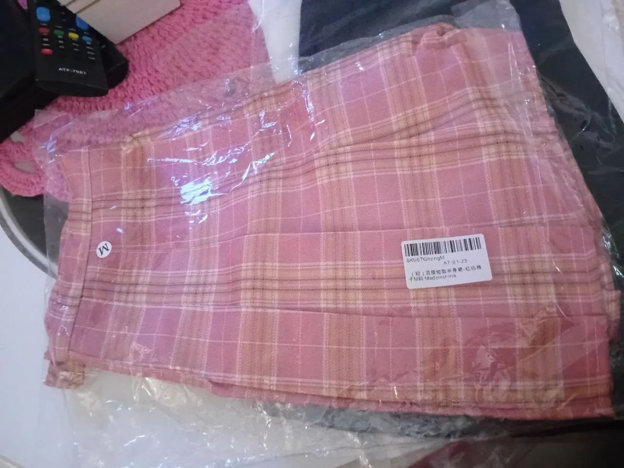 Lindas saia pregueada 