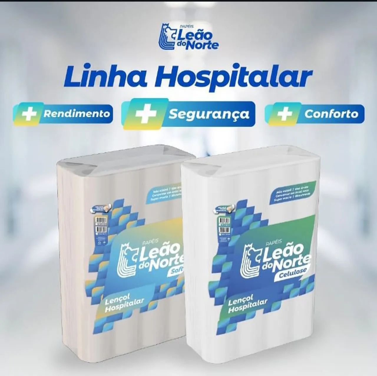 Papéis higiênicos institucionais, papéis toalha interfolhado e bobina e lençóis hospi - Foto 2