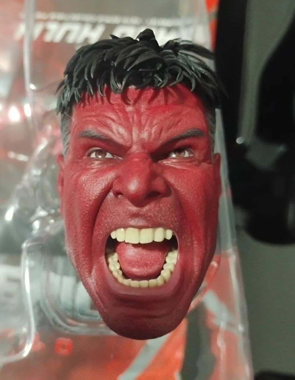 Cabeça hot toys Head original com Caixa Red Hulk 