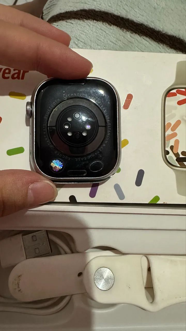 Relógio Watch 9 pro na cor silver  - Foto 4