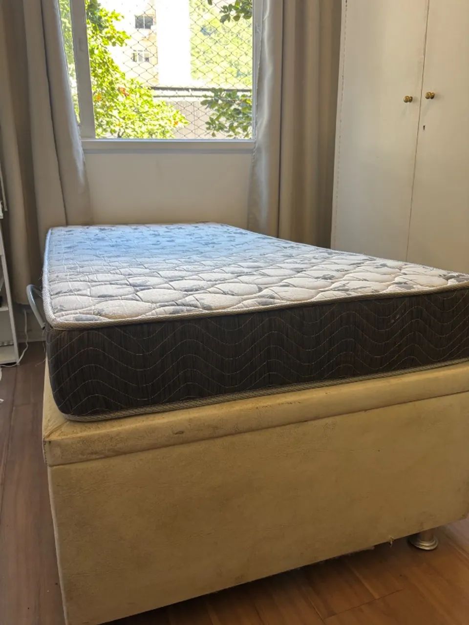Cama de solteiro baú + colchão  - Foto 2