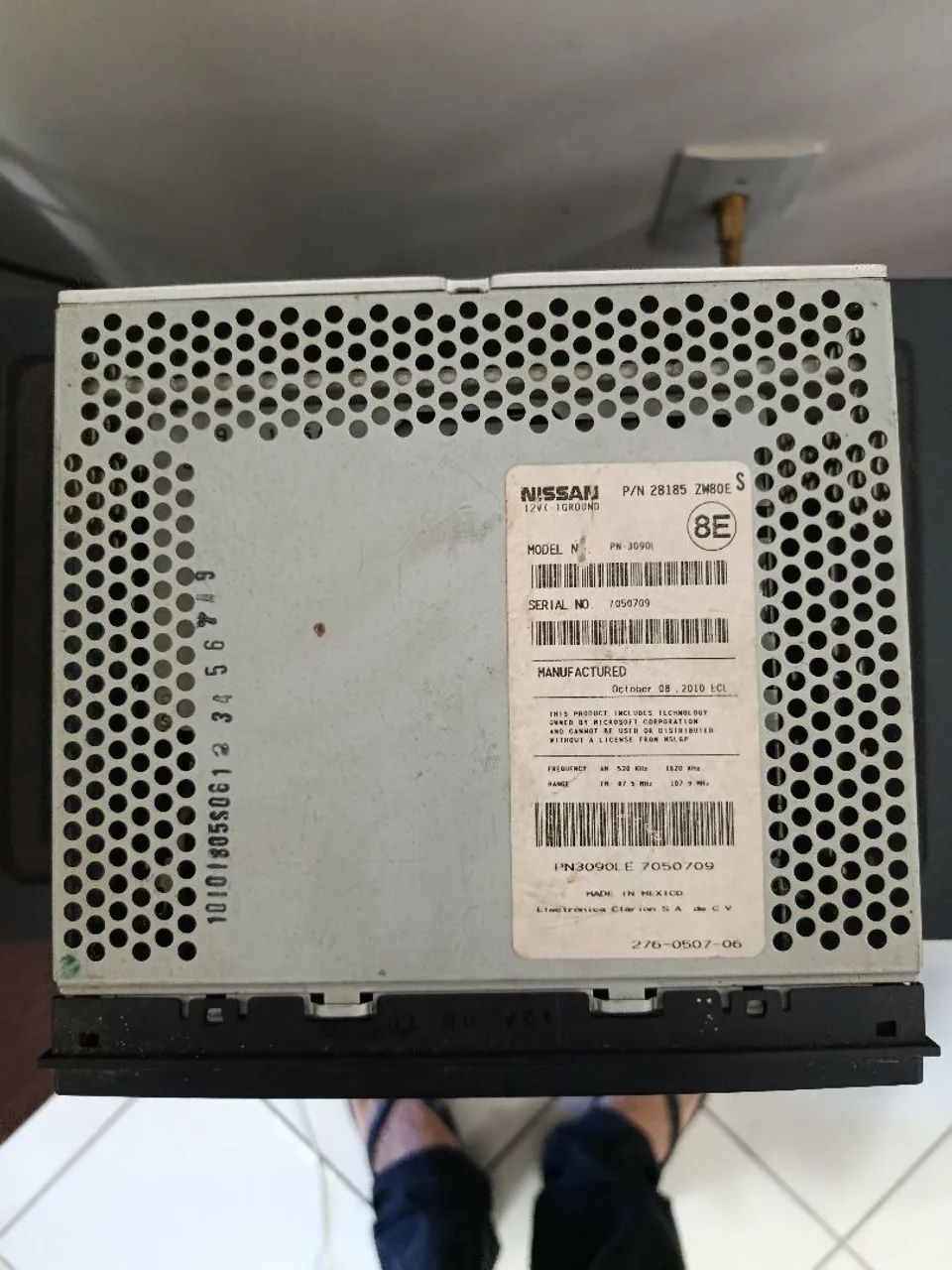 Aparelho de som Nissan Tiida 2010-11, original - Foto 2