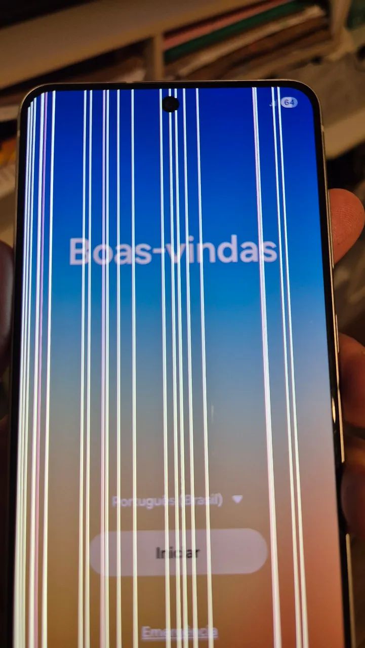 Galaxy S21FE 5G com listras na tela - Foto 2