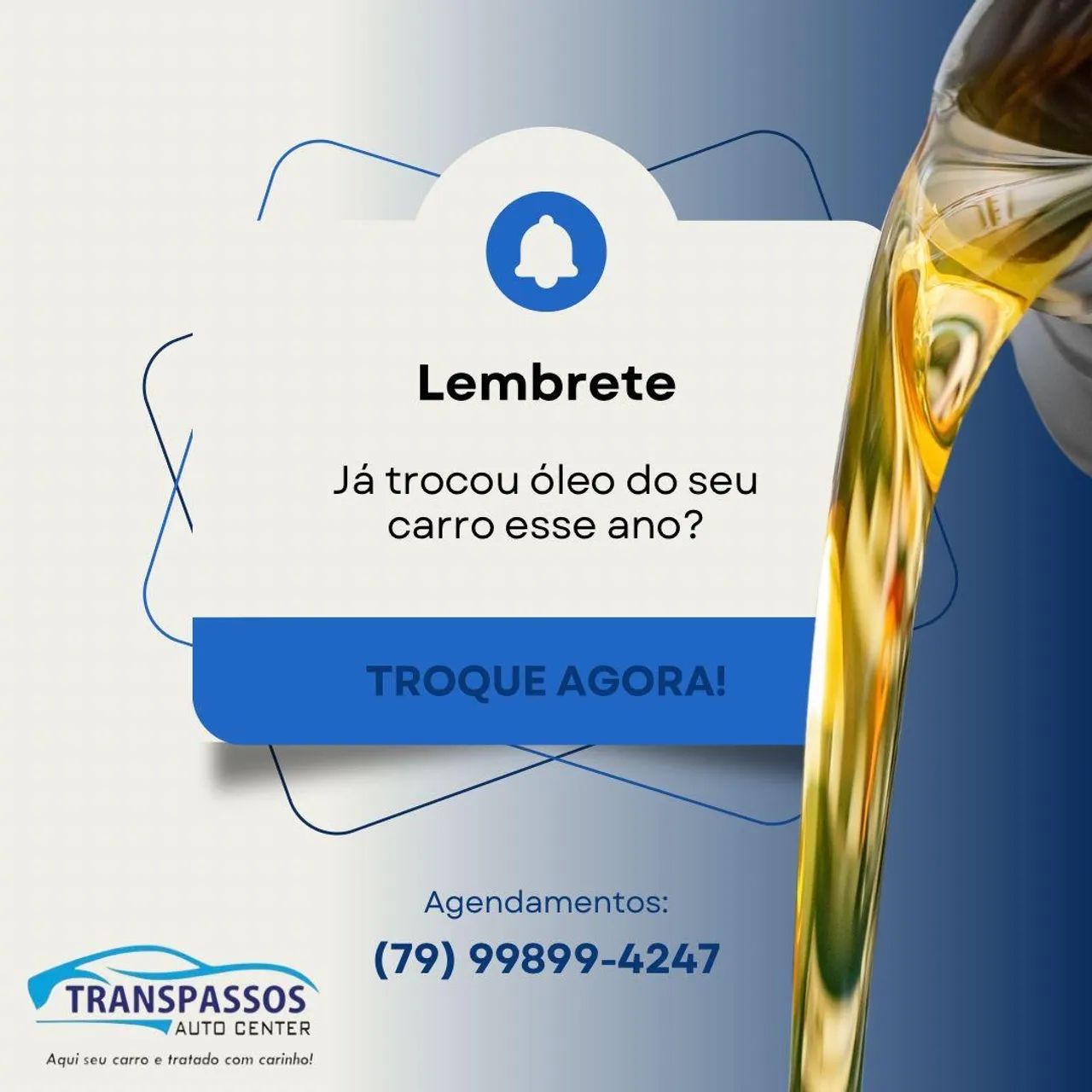 Troca de óleo a partir de R$ 150,00 