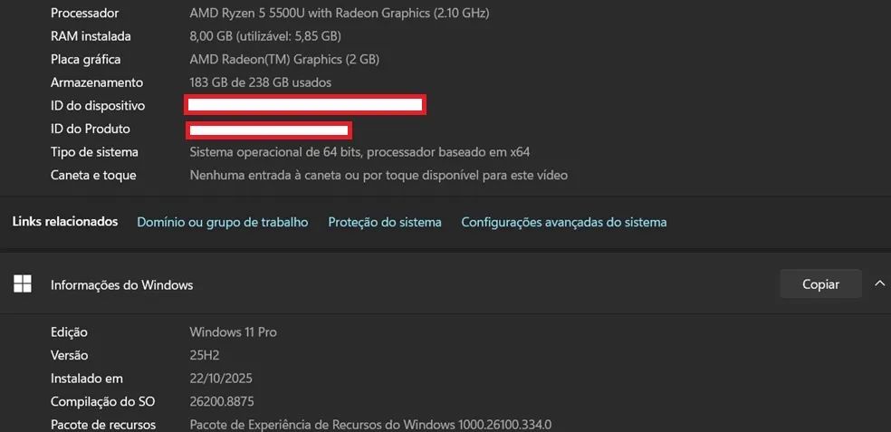 Notebook Lenovo Ideapad3 - Ryzen 5 - Foto 4