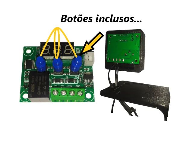 Case Para Termostato Digital W1209 - Tampa Com Aba De Fixação - Foto 4