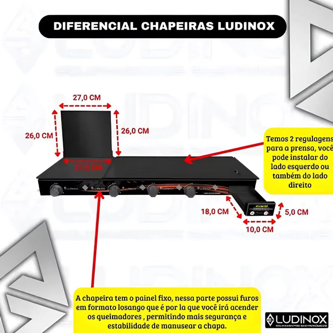 Chapa de hambúrguer 1000mt x 30 cm  - Foto 5