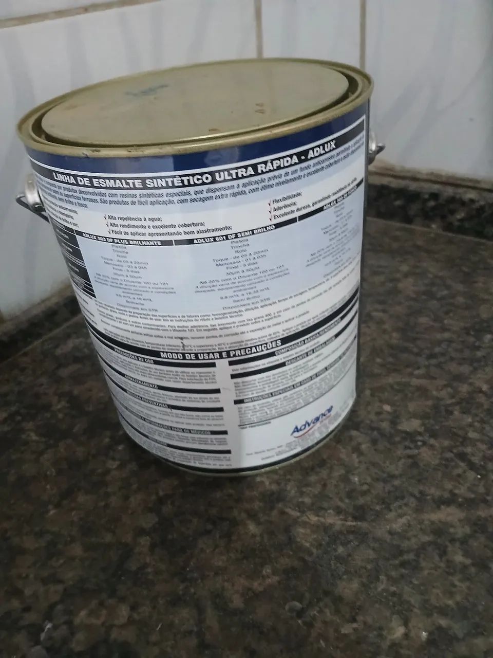 Vendo um galão lacrado de tinta esmalte azul 150 reais moro no bairro São Gabriel BH  - Foto 4