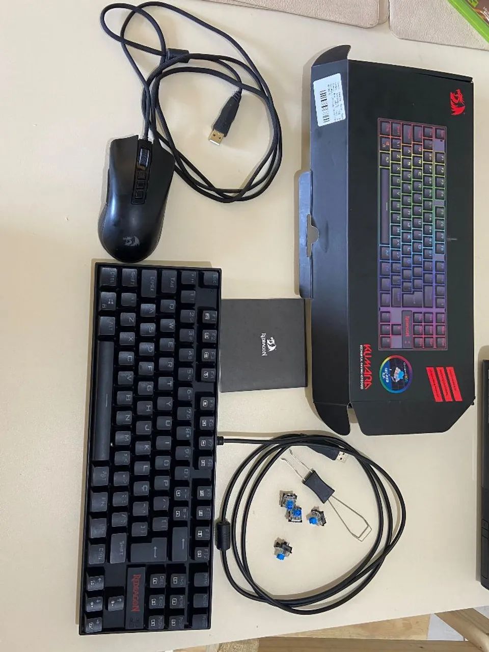 Teclado gamer Redragon + mouse Gamer Redragon 