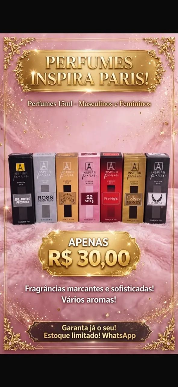 Perfume de bolso Vários modelos 