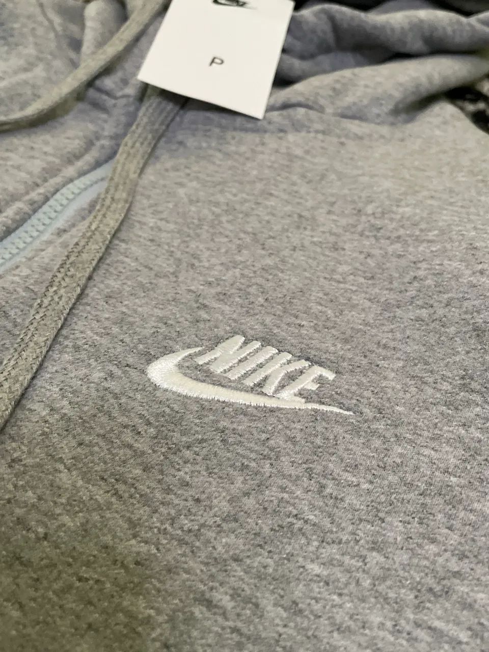Moletom Nike Club Cinza 2 Faixa - Foto 4