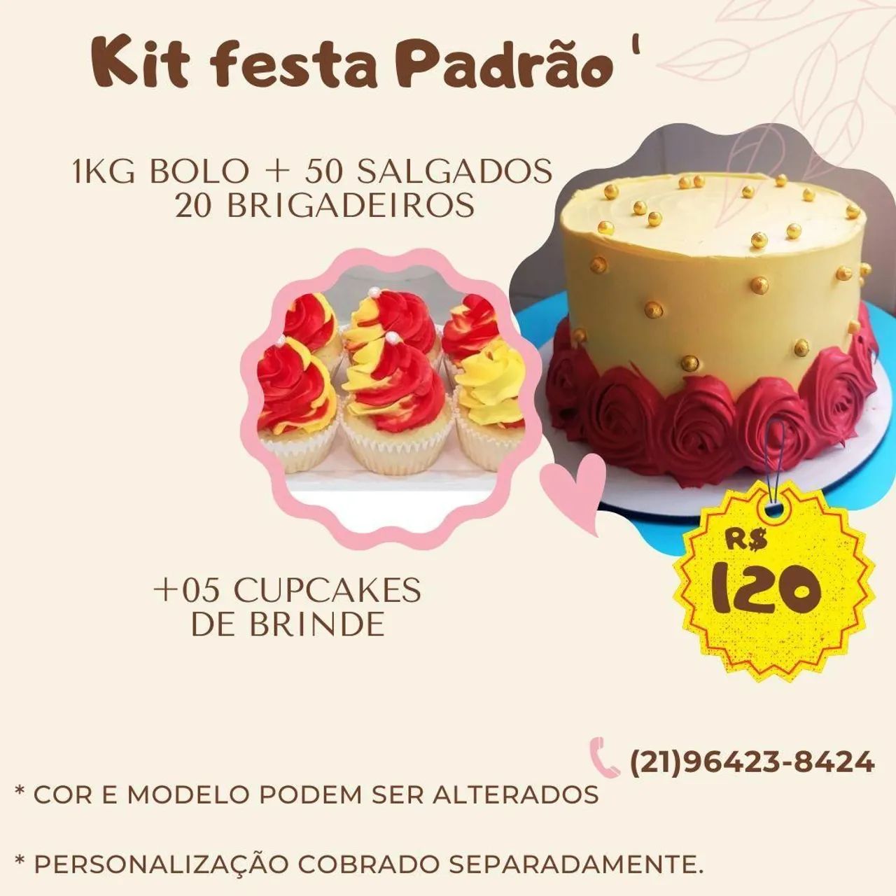 Kits Festa Completos a partir de R$ 90 - Bolo, Doces e Salgados! - Foto 2