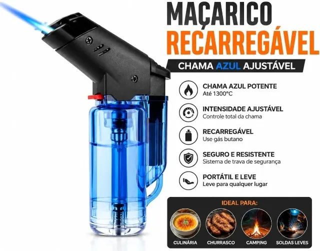 isqueiro maçarico recarregavel  - Foto 2