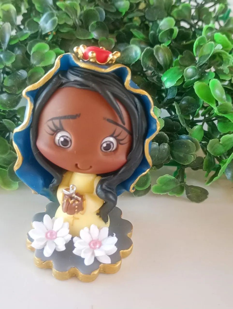 Mini Nossa Senhora Aparecida em Biscuit. - Foto 5
