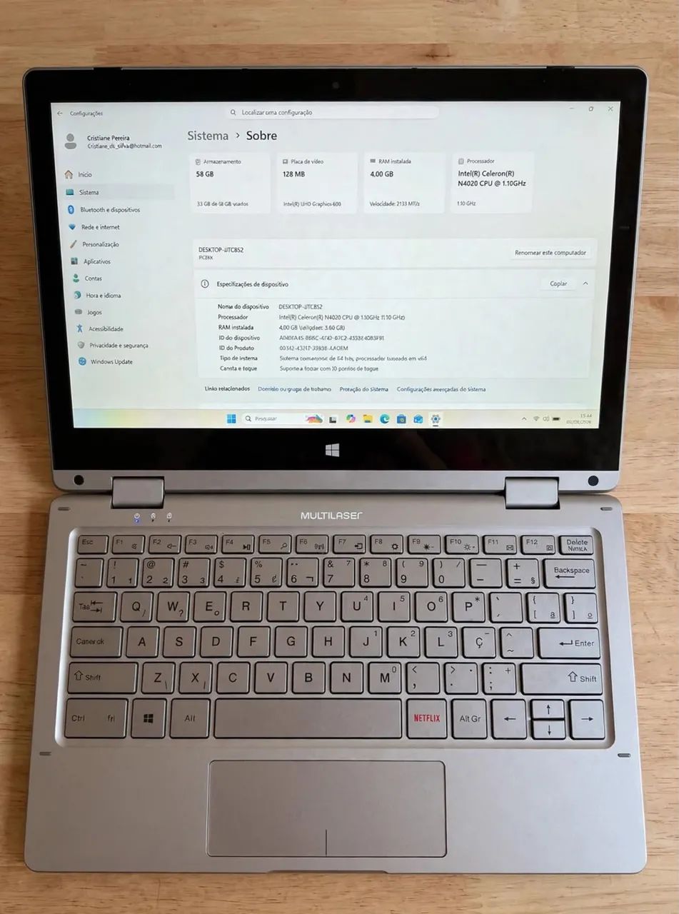 VENDE-SE NOTEBOOK MULTILASER 2 EM 1 - Foto 2