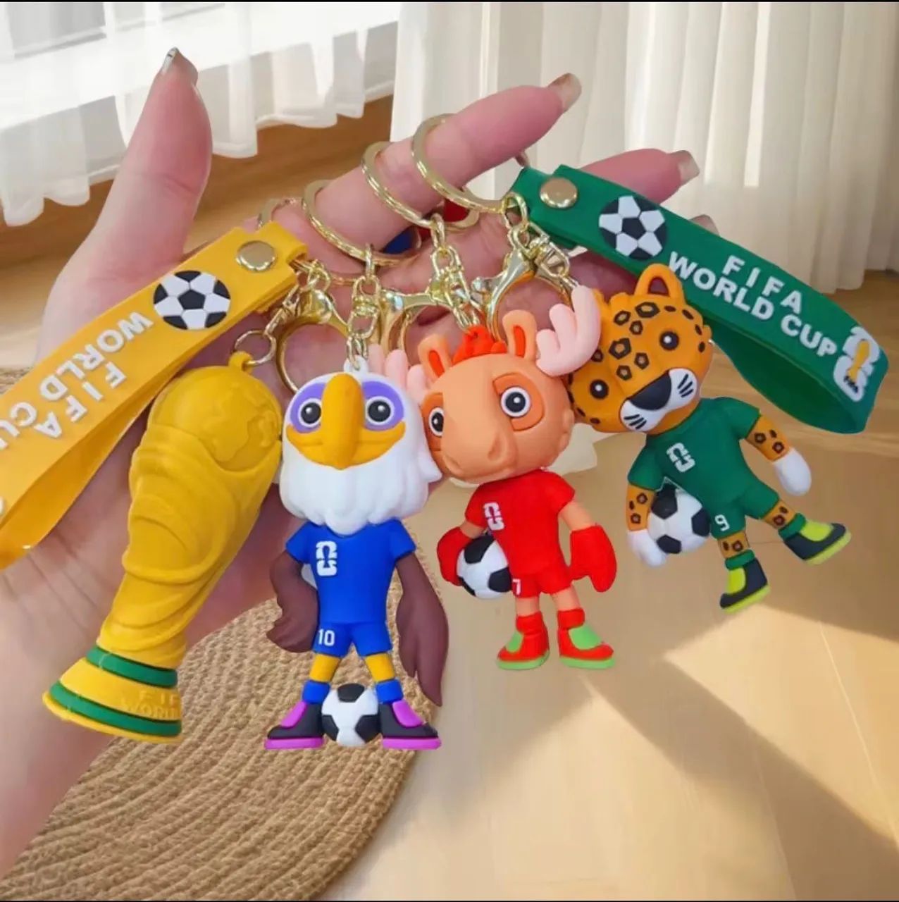 Chaveiro Mascotes Copa do Mundo - 4 Modelos