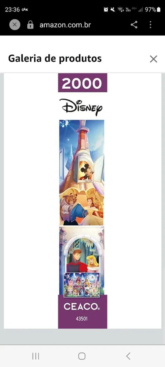 Quebra-cabeça Princesas Disney, 2000 peças - Foto 5