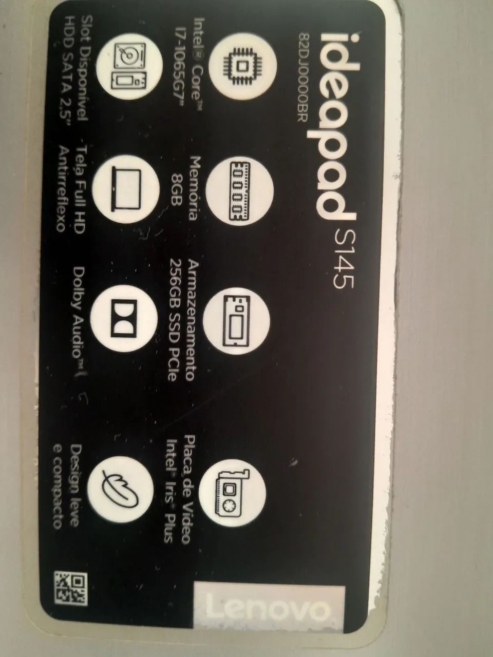 Notebook Lenovo ideaPad S145 i7, 8gb RAM, SSD 256GB  - Foto 5