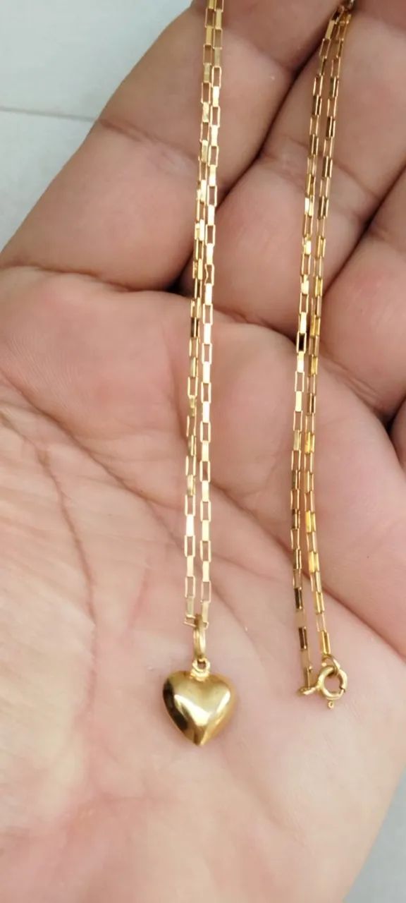 Corrente ouro 18k, (sem pingente )- 49 cm - Foto 3