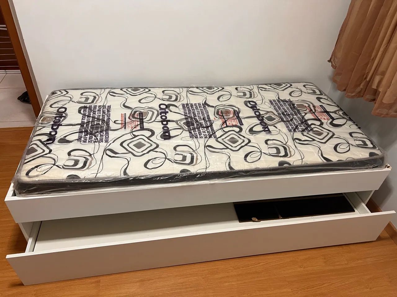 Bicama de MDF + Colchão Ortobom Seminovo - Foto 4
