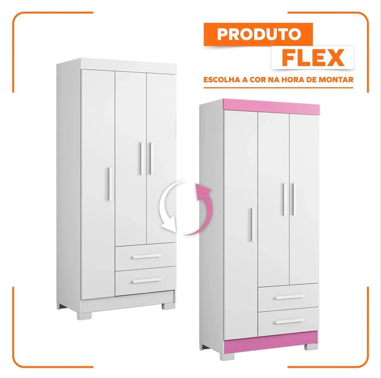 Guarda Roupa 3 portas e 2 gavetas em mega promoção entrega grátis ! - Foto 4