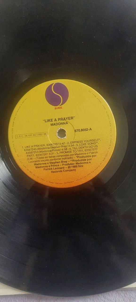 LP Vinil Madonna "Like a Prayer"  - Foto 3